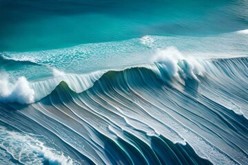 waves on the seagenerated by AI technology 