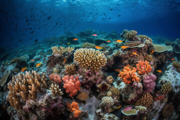 Fototapeta na wymiar Dive into the Enchanting Underwater Realm: A Kaleidoscope of Colors and Marine Life