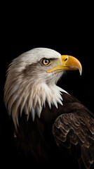 Bald Eagle in Stark Contrast