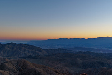 keys view sunset, joshua tree national park