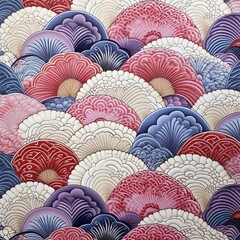 Naklejka premium design japan art background illustration, and wallpaper pattern