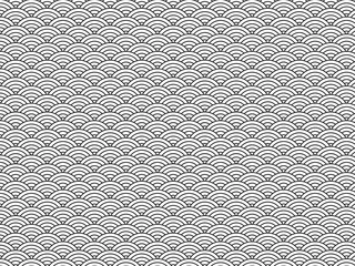 Fotobehang japanese wave pattern design © F.rywhere