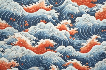 Fototapeta na wymiar Japanese Artistry Engaging Background Patterns and Illustrations