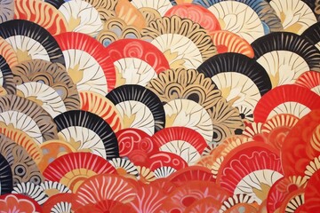 wallpaper pattern, japanese art background illustration