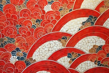 japanese art background illustration, and wallpaper pattern