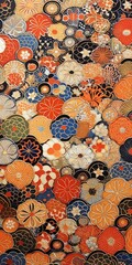 japanese art background illustration, and wallpaper pattern