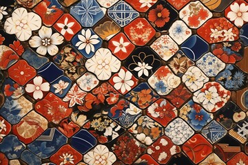 japanese art background illustration, and wallpaper pattern