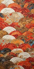 japanese art background illustration, and wallpaper pattern