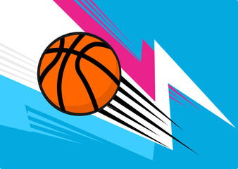 Great simple basketball background design for any media
