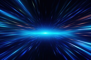 abstract blue background with rays with AI-Generated Images