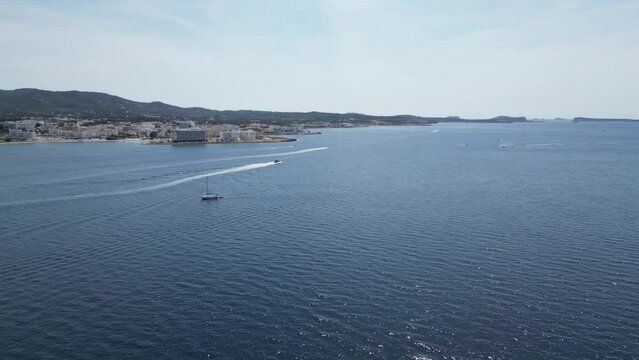 Sea side in Ibiza Spain