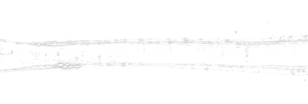 Shape form pouring of Water line fall to tube pine water in air and stop motion freeze shot. Pour Throw Water for shape line texture graphic resource elements, black background isolated