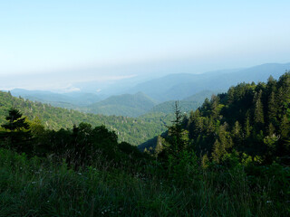 Woolyback Overlook Blue Ridge Parkway. This is one of the spectacular views from Woolyback Overlook on Blue Ridge Parkway near Maggie Valley, North Carolina, milepost 452.3.