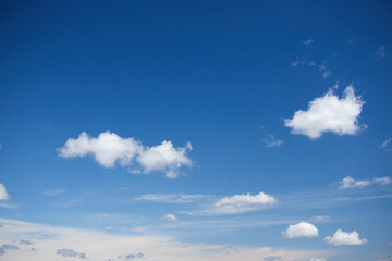 美しい青空と白い雲の風景