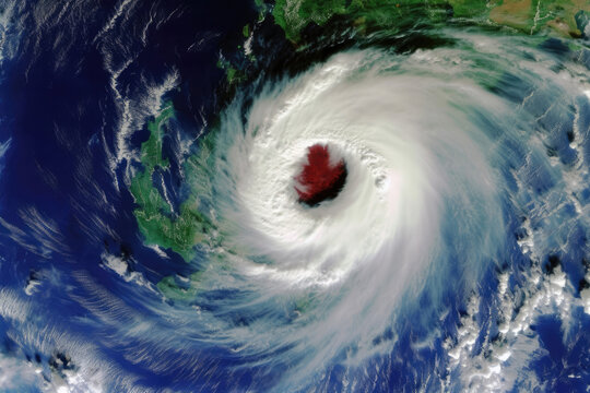 Satellite Image of Massive Cyclone Formation
