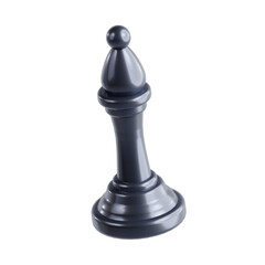 3D illustration of a bishop chess piece