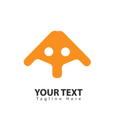 letter logo A double forming eyes and face with letter a concept suitable for business logos starting with letter a
