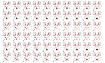 Cute Easter Bunny Patterns design template