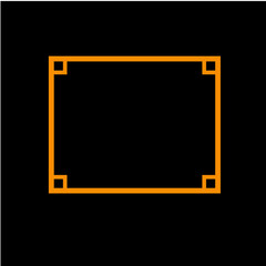 rectangle icon vector logo design template