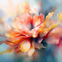 abstract background with flowers