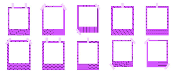 Aesthetic Polaroid With Line