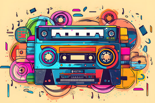 retro cassette tape