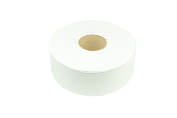 Toilet paper large or Tissue roll sanitary horizontal and household, detail of horizontal clean toilet paper roll. Tissue is lightweight paper or light crepe paper. on transparent background, PNG File