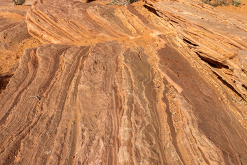 texture of the stone on a desert floor in Arizona USA