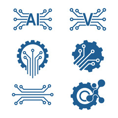 Fototapeta premium Circuit logo icon