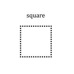 Square icon vector logo design template