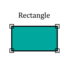 Rectangle icon vector logo design template