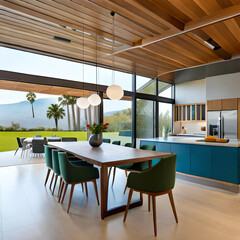 modern dining room