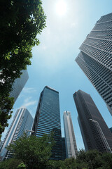 【縦写真】西新宿の高層ビル