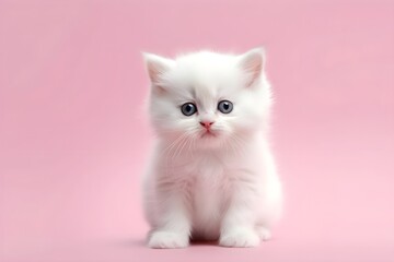 Adorable kitten on a colorful background --Generative AI