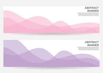 set of colorful fluid banners