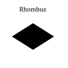 Rhombus icon vector logo design template