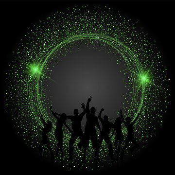 hurreh danching background