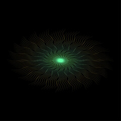 Colorful Dotted Spiral Vortex Vector illustration. Vector abstract geometric elements background vector