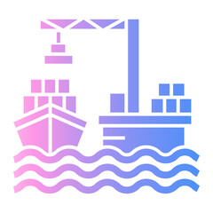 Fototapeta premium ship icon