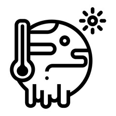 global warming icon
