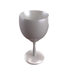 glass bowl 3d illustration
   
