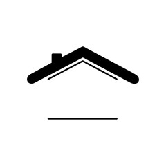 minimal house icon - website symbol - vector site sign