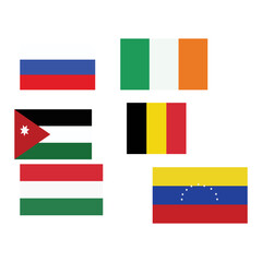 Fototapeta na wymiar All official national flags of the world . circular design . Vector .