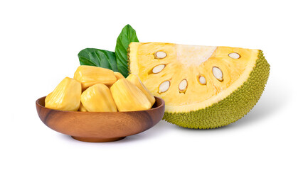 Jackfruit on white