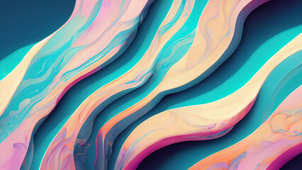 abstract marble background with fluid pastel colors 