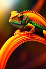 chameleon on a leaf