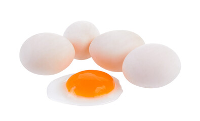Duck eggs on transparent png