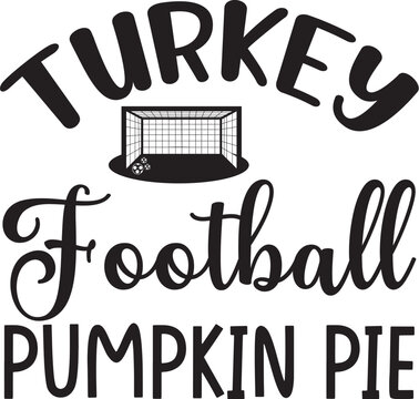 Turkey Football Pumpkin Pie