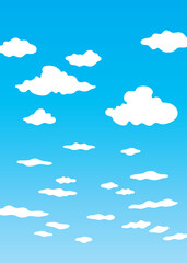 素材_背景_青空_縦