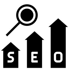 seo black solid icon